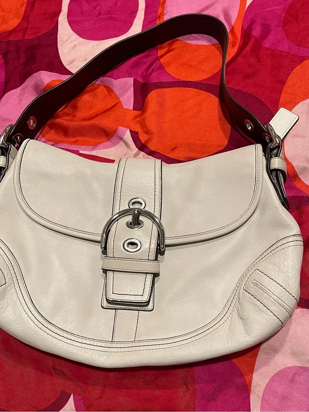 Y2K Coach White Soho Bag!
